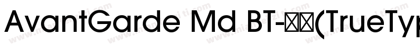 AvantGarde Md BT-常规(TrueType)字体转换